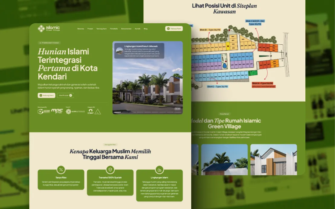 Islamic Green Village: Sharia Property Developer Website Islamic Green Village: Sharia Property Developer Website