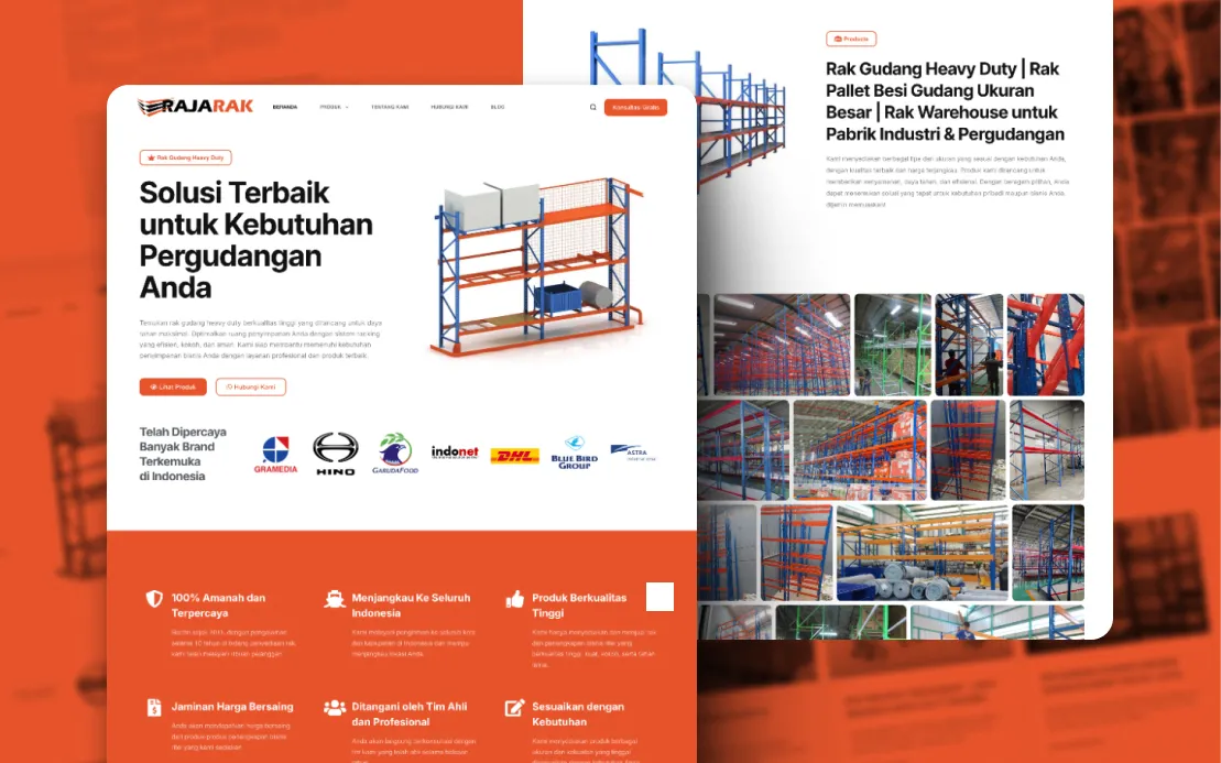 Rak Gudang Heavy Duty: Company Profile Website Rak Gudang Heavy Duty: Company Profile Website